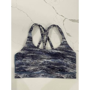 Lululemon Multi Blau Damen Energy Träger Criss Cross Sport BH Größe 6 - Bild 1 von 9
