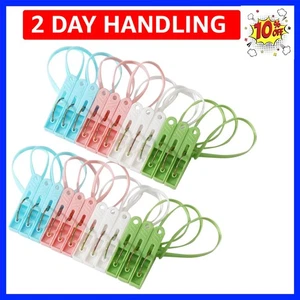 24 Stück Kunststoff Wäscheklammern Schwerlast Outdoor zum Aufhängen Kleidung, Mini Gerinnsel... - Bild 1 von 8