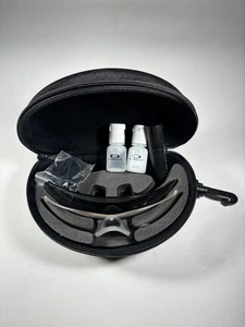 Oakley Sunglass Case Kit w/ Clear & Damage Dark Lens, 2 Cleaners, Brush No Frame - Picture 1 of 5