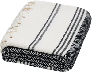 Organic Diamond Turkish Bath & Beach Towel | 100% Oeko-TEX Certified Turkish ... - Picture 1 of 9