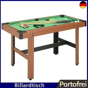 Billardtisch 4ft Pool Billiard Billard Billiardtisch 122x61x76 cm Snooker Tisch - Bild 1 von 9