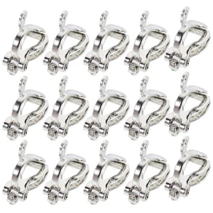 50 pièces bijoux accessoires boucles d'oreilles non percées clip miss base fabrication fournitures - Photo 1/12