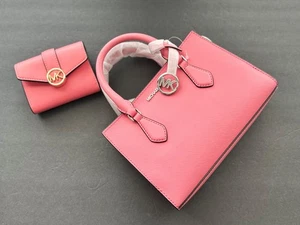 Michael Kors Sheila kleine Kunstleder Umhängetasche & Brieftaschen Set Neu mit Etikett - Bild 1 von 8