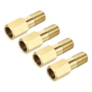 Raccordo Tubo Ottone Adattatore G1/8 35mm Prolunga Connettore Accoppiamento Esagonale Confezione da 4 - - Foto 1 di 5