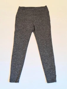Pantaloni donna Athleta Activewear maglia nero/bianco design pied de poule taglia L, 32x28 - Foto 1 di 3