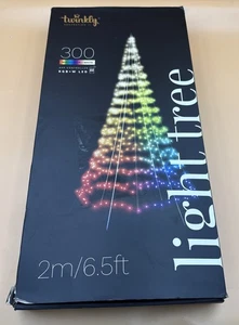 Twinkly Light Tree App Control Christmas tree RGB+W Led 300 light 2m/6.5ft - Picture 1 of 7