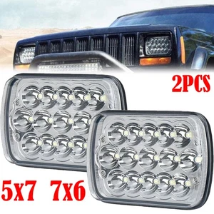 Pair 7x6" 5X7 LED Headlight Hi-Lo DRL For Chevy Express Cargo Van 1500 2500 3500 - Imagen 1 de 11