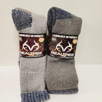 Realtree Ultimate Mens 4 Pari Socks All Season USA Wool Blend Sz 9-13 - Image 1 of 4