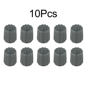 10pcs Tire Valve Stem Cap Plastic Gray Tire Valve Stem Tire Cap Practical - Picture 1 of 12
