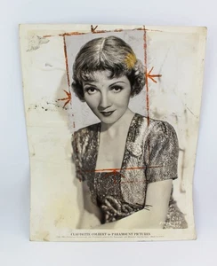 1935 ORIGINAL HOLLYWOOD CLAUDETTE COLBERT SEXY PRODUCTION STUDIO #98 - Picture 1 of 3