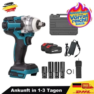 🔥¡Limpieza de almacenamiento! Batería sin escobillas Destornillador de impacto 1/2" Trinquete Destornillador inalámbrico 18V - Imagen 1 de 10