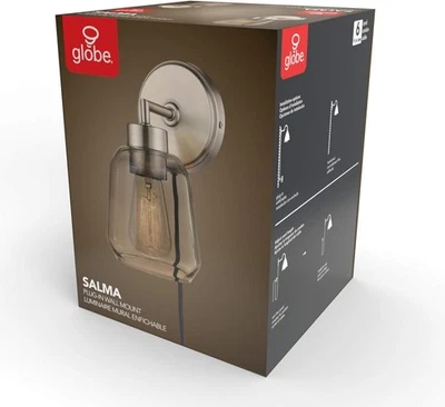 GLOBE Electric 51715 1-Light Wall Sconce Matte Brass - Image 1 of 4