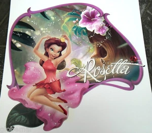 Sticker mural pailletté décoration fille amie Clochette fée Rosetta - Imagen 1 de 1