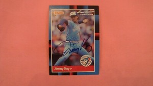 Donruss Recollection Collection Jimmy Key Autographed 74/74 Toronto Blue Jays 