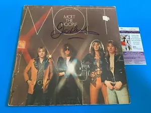 Album in vinile 12" firmato Ian Hunter Mott The Hoople JSA COA - Foto 1 di 3