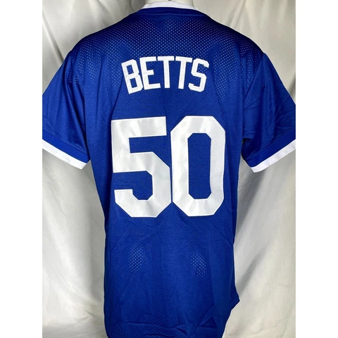 Mookie Betts #50 Los Angeles Dodgers MLB Pullover BP Jersey Men's XL Cover