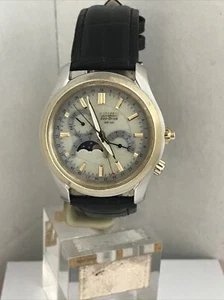 Citizen Herren Eco-Drive Mondphasenkaliber 8651 Lederarmband Uhr AP1024-56P - Bild 1 von 12