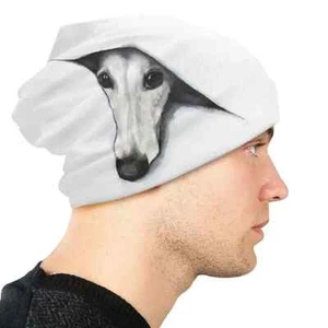 Galgo Perro Reversible Gorro Sombrero Amante Regalo Blanco Calavera Tuque Gorra Cálida - Imagen 1 de 5