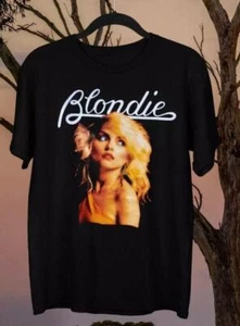 Vintage Debbie Harry Blondie Short Sleeve Cotton Black All Size Shirt - Picture 1 of 3