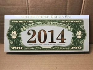 2014 $2 Triple Deuce Set 2003A Kansas City, 2009 New York, 2009 San Francisco - Picture 1 of 6