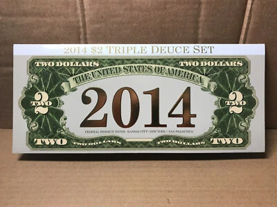 2014 $2 Triple Deuce Set 2003A Kansas City, 2009 New York, 2009 San Francisco - Image 1 of 4