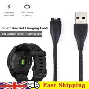 50/100cm Charger Cable Replacement Parts Nylon Braided for Garmin Fenix 6 5 5X - Photo 1 sur 18