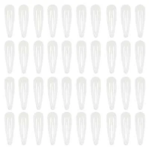 Pinzas para el cabello a presión de metal color blanco 40 unidades pasadores de 2 pulgadas para mujer blanco 40 C - Imagen 1 de 2