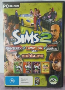 Vintage PC Game The Sims 2 CD Rom Expansion Pack 4 Games In One Pack. - Picture 1 of 9
