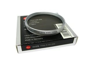 Leica E55 UVa Filter Silver Chrome (13374) New In Box - Picture 1 of 1