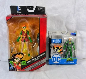 2016 and 2020 DC comics action figure lot of 2 Lex Luthor and Robin - Picture 1 of 13