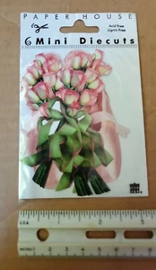 Paper House Ballet Rose Diecuts 6 Mini Diecuts Scrapbook - Picture 1 of 2