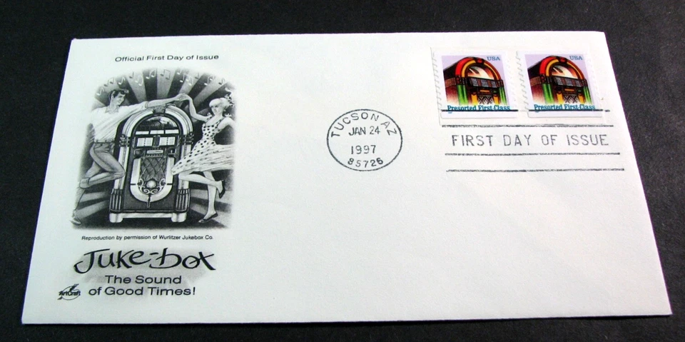 US Stamp FDC Scott# 2912B Juke Box 1996 Used L758 - Image 1 of 1