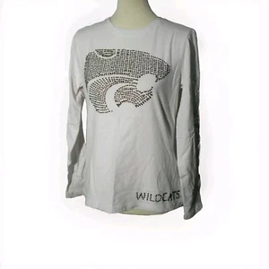 Kansas State Wildcats Women's Rhinestone Blinged-Out Logo Shirt - Med - NWT $58 - Picture 1 of 4