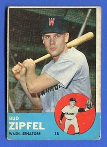 1963 Topps #69 Bud Zipfel RC Rookie *Good* Washington Senators - Picture 1 of 2