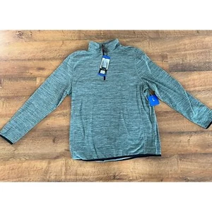 Avalanche 1/4 Zip Pullover Green Sweatshirt Mens Size Large Golf Performance - Picture 1 of 6
