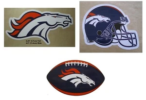 Denver Broncos Football Decal Stickers NFL Licensed choose from 3 Designs - Picture 1 of 7