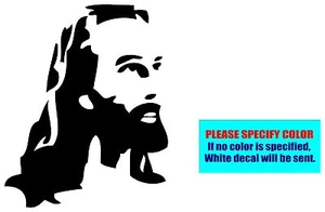 Jesus Christ Face #12 Vinyl decal sticker Car Truck Window Laptop Graphic 10" - Foto 1 di 3