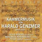 Berger/Höhenrieder/Sadlo - In Memoriam-Kammermusik  Cd New! Genzmer,Harald