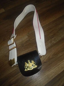 HAUSHALT KAVALLERIE ZEREMONIELLE TASCHE MIT KREUZ GÜRTEL BRITISCHE ARMEE AUSGABE - Bild 1 von 9