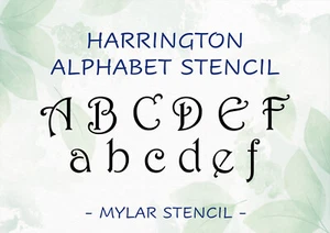 Alphabet Letter Stencil cut from Mylar complete alphabet numbers and symbols - Bild 1 von 7