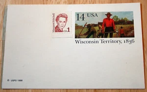 Scott #UX116 & #2168 --- Wisconsin Territory, 1836 - Picture 1 of 2