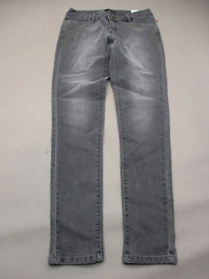 NUEVO CON ETIQUETAS BONGO Talla 5 Niñas Gris Mezcla de Algodón Cremallera Bolsillos Mosca Lentejuelas Pantalones de mezclilla ajustados Foto 1 de 4