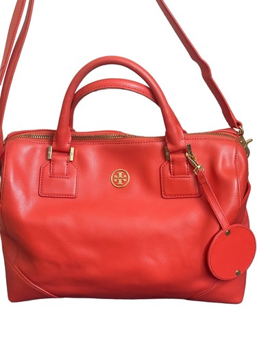 Borsa a tracolla Tory Burch Robinson Middy in pelle arancione