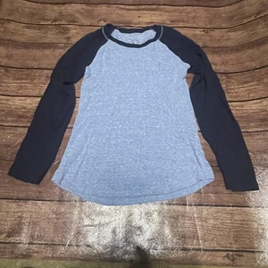 Girl’s Justice Raglan Baseball Shirt Blue Size 7 - Picture 1 of 3