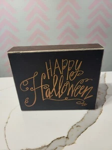 happy halloween schild holz - Bild 1 von 1