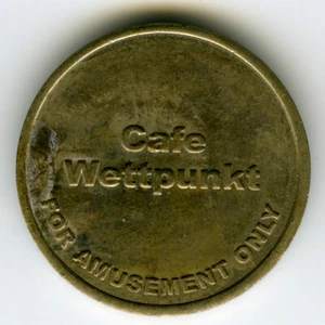 ☆ AUSTRIA • TOKEN ☆ CAFE WETTPUNKT • FOR AMUSEMENT ONLY ☆ JETON NOTMÜNZE ☆C2955 - Picture 1 of 2