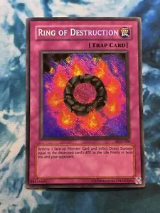 Yugioh Ring of Destruction PGD-000 Secre Rare REVERSE FOIL MISPRINT ERROR NM - Picture 1 of 2