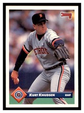 1993 Donruss #145 KURT KNUDSEN Detroit Tigers ~E6C