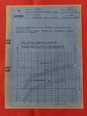 Ferrari Distributore Marelli Circolare Tecnica 1975 - Immagine 1 di 4