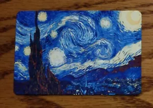 Sternennacht Vincent Van Gogh Gemälde Kunst 2x3 Kühlschrank Kühlschrankmagnet - Bild 1 von 2